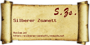 Silberer Zsanett névjegykártya